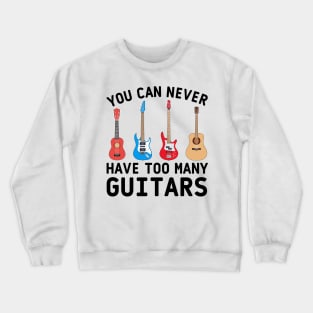 Guitar ukulele bass acoustic classic electric Crewneck Sweatshirt